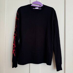 Re/Done The Crawford Cotton Long-Sleeve T-shirt Color Black Size XS Orig. $160